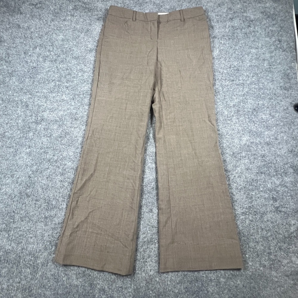 Express Design Studio Editor Dress Pants Womens 4R Brown Stretch Wide Leg Formal